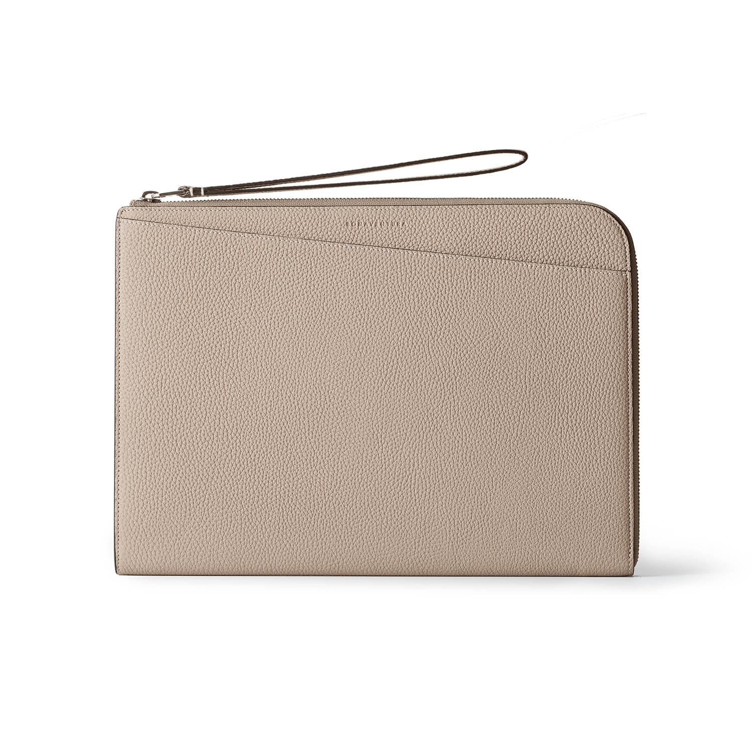 Fabio Clutch Bag Shrink Leather (Greige)