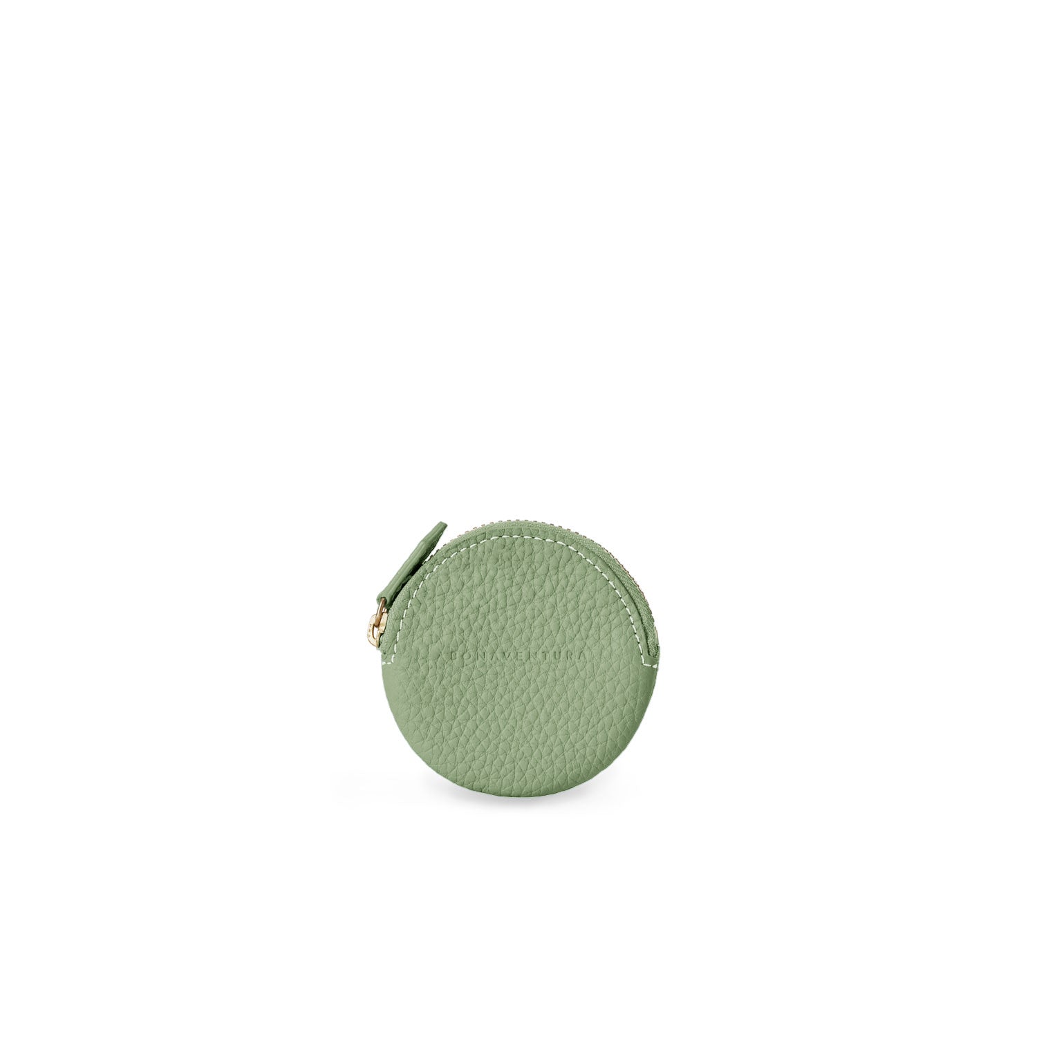Round Coin Case Shrink Leather (Atmos Green)