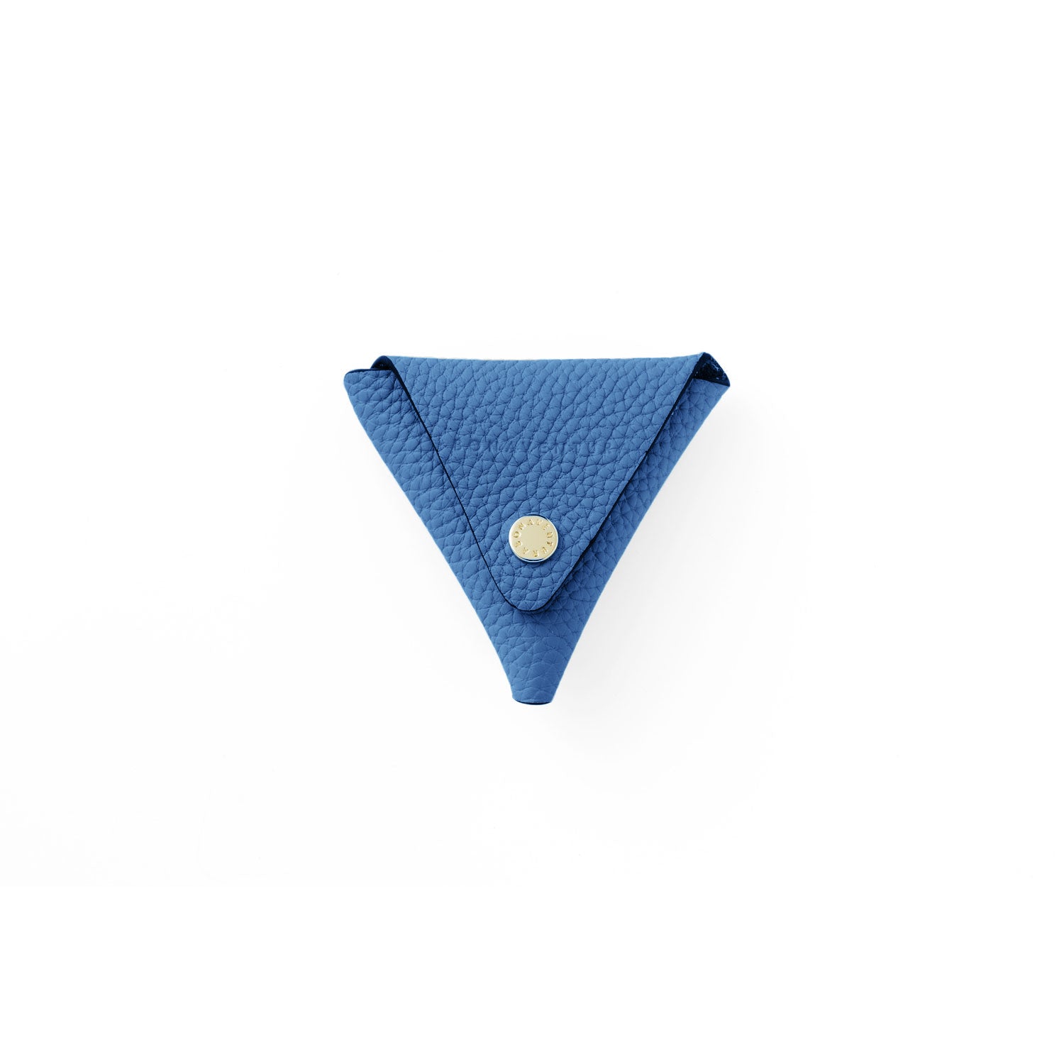 SAVOIA × BONAVENTURA Triangle Coin Case Shrink Leather (Savoia Blue)