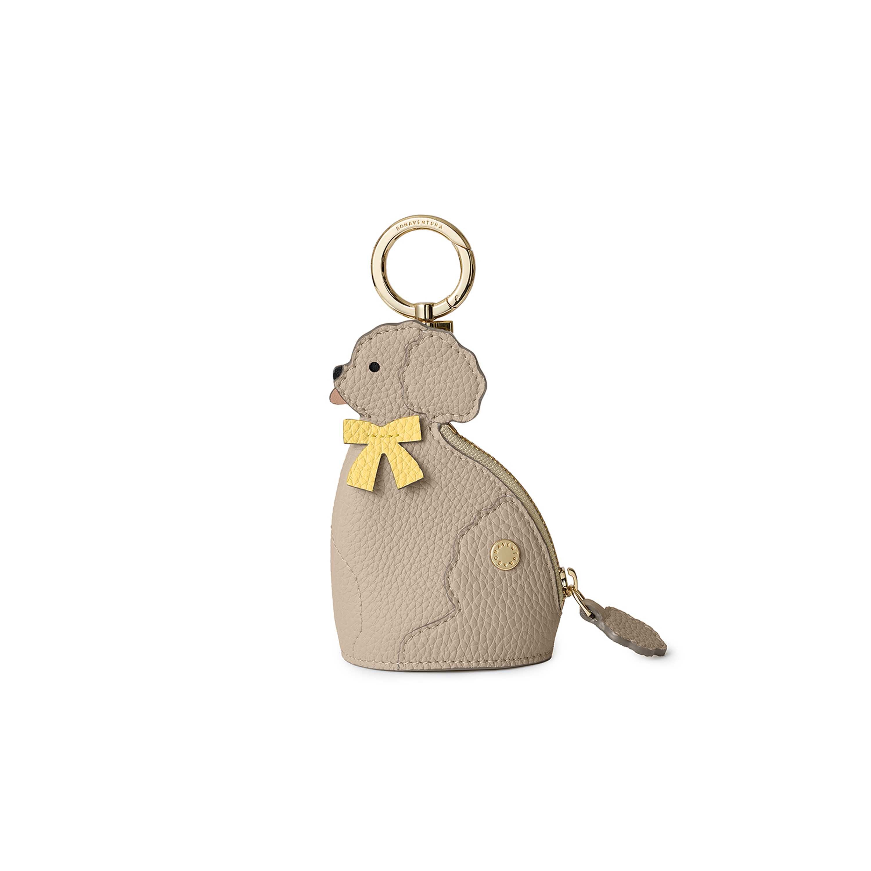 Poodle Purse Charm Shrink Leather