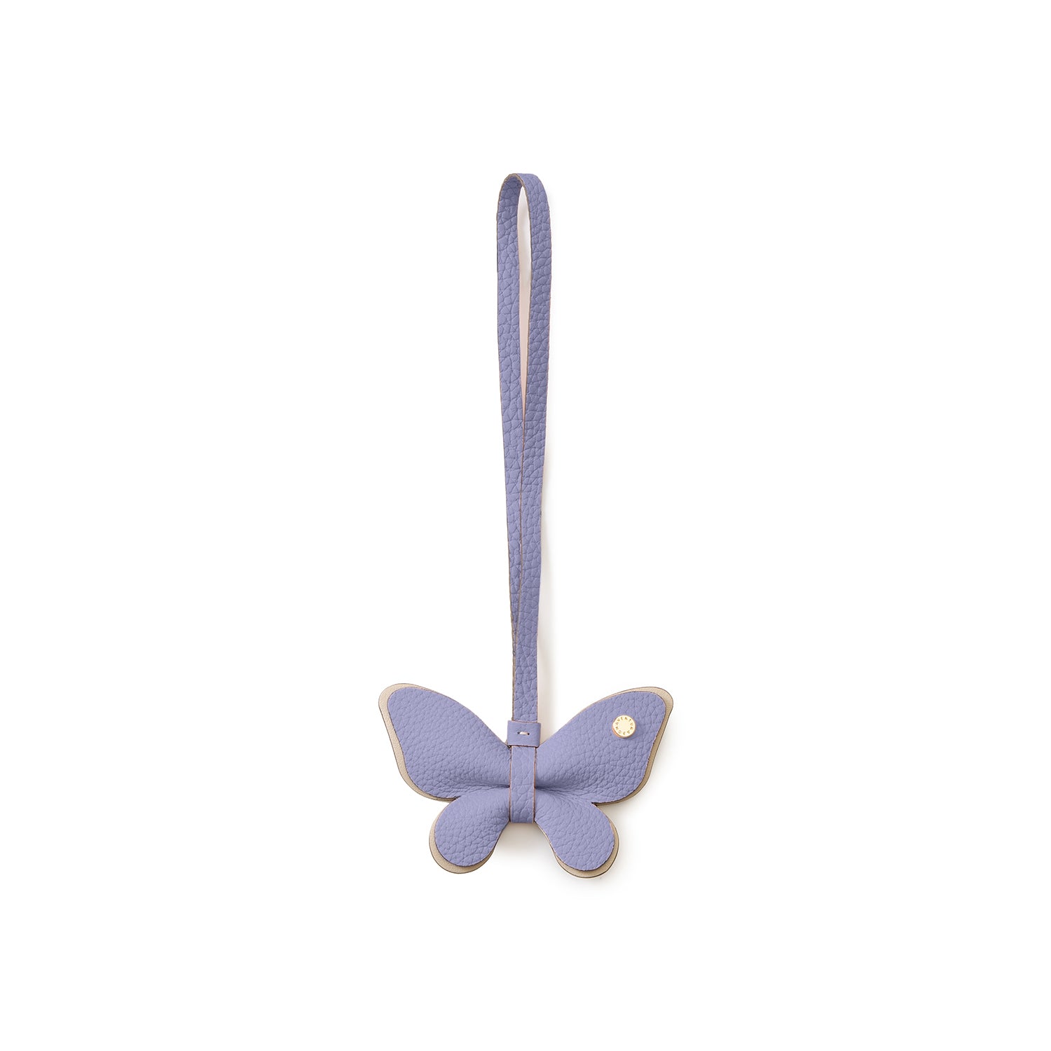 Animal Charm Butterfly Shrink Leather (Wisteria Purple × Ivory)