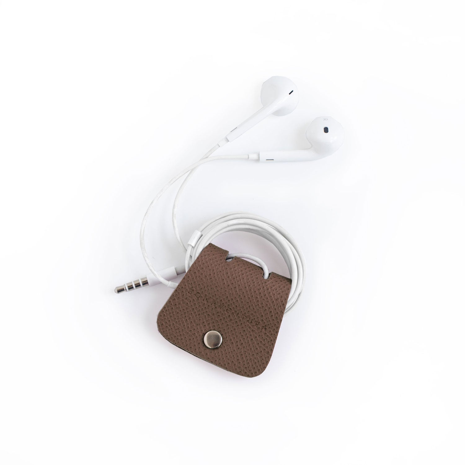 Cable Holder Nobile Leather (Etoupe)