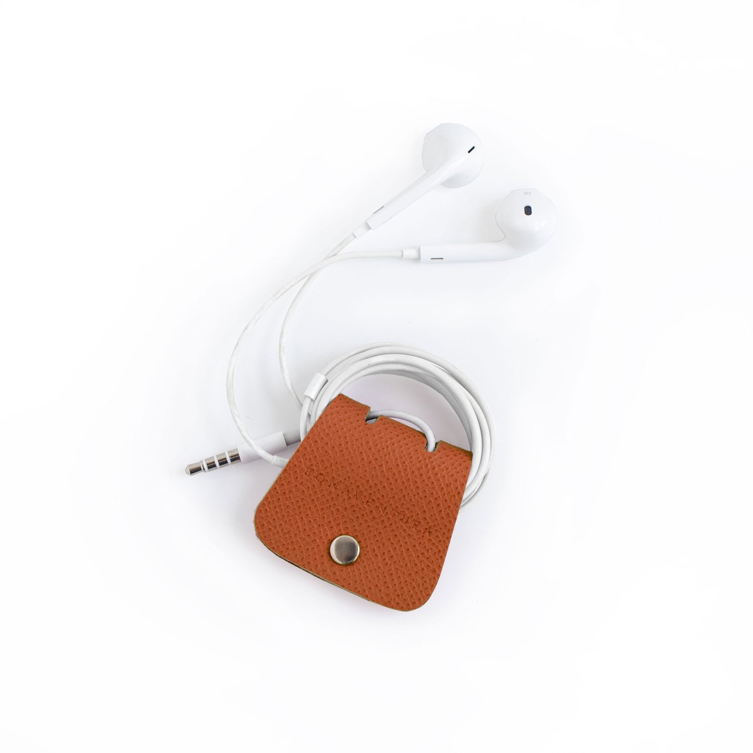 Cable Holder Nobile Leather (Gold)