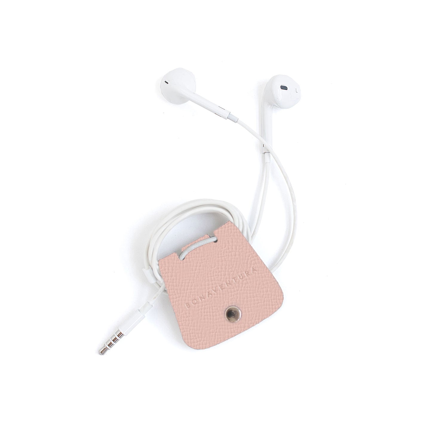 Cable Holder Nobile Leather (Shell Pink)
