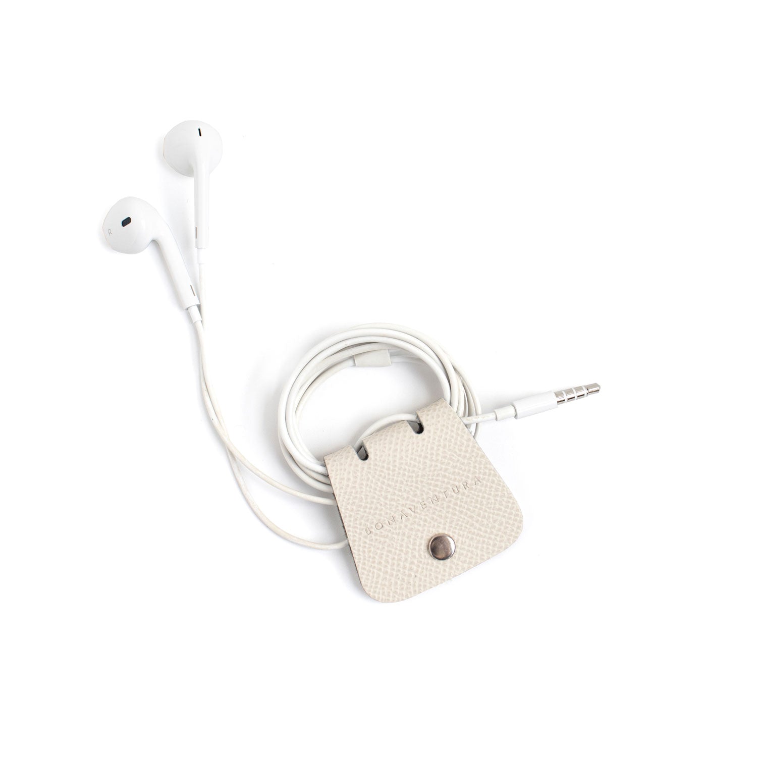 Cable Holder Nobile Leather (White)