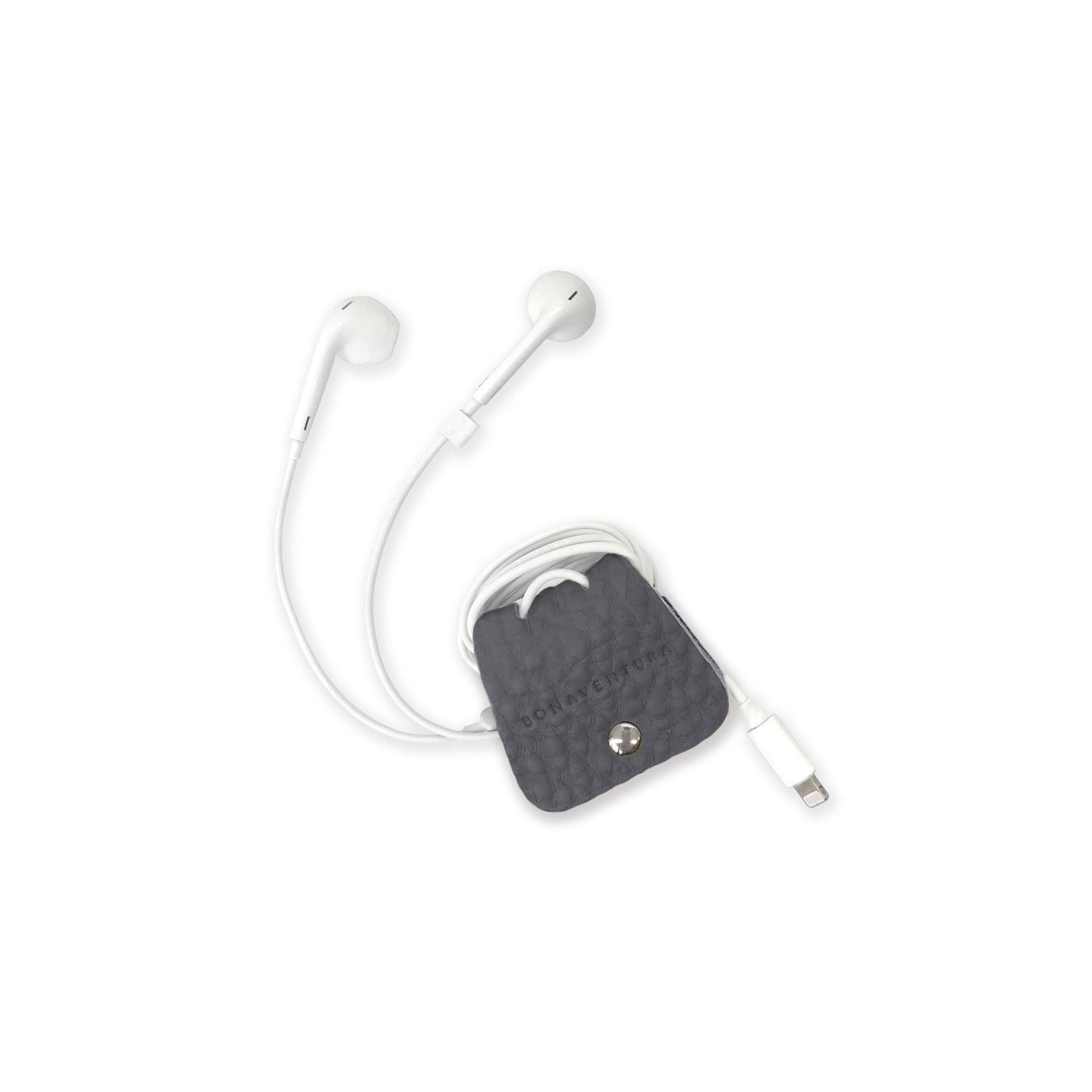 Cable Holder Shrink Leather (Charcoal Gray)