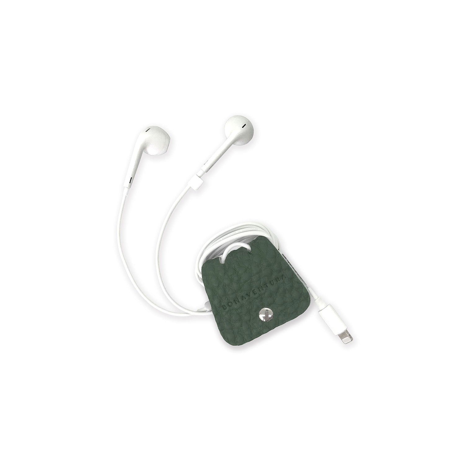 Cable Holder Shrink Leather (Malachite Green)