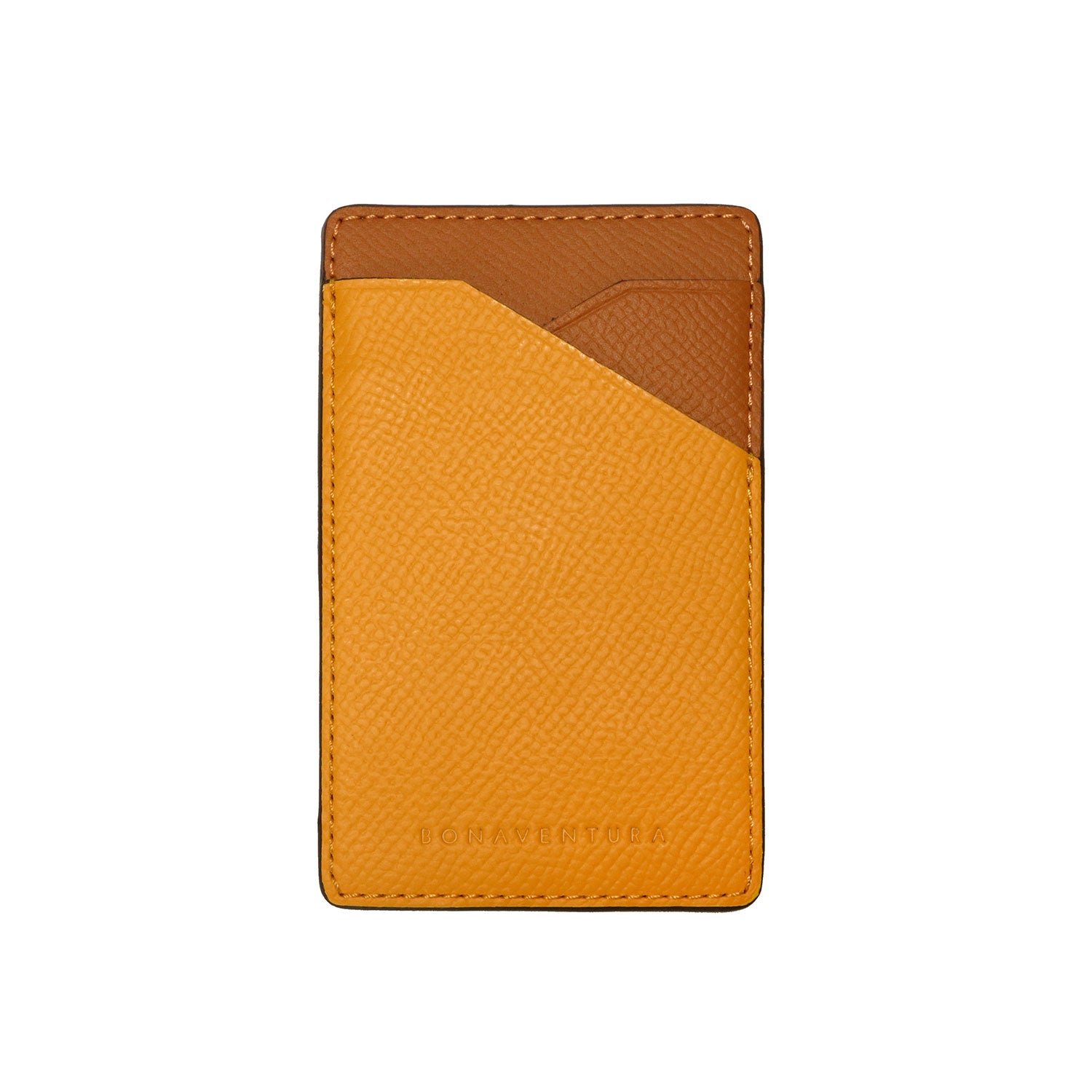 Detachable Card Slot Nobile Leather (Mimosa Yellow × Gold)
