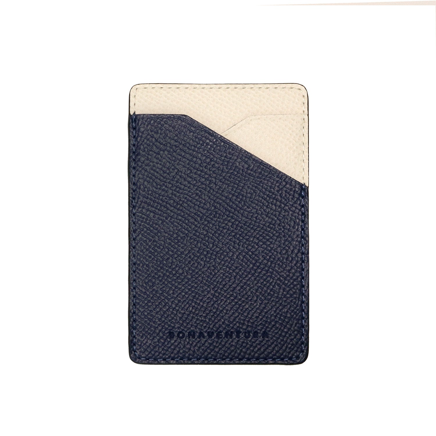 Detachable Card Slot Nobile Leather (Navy × White)