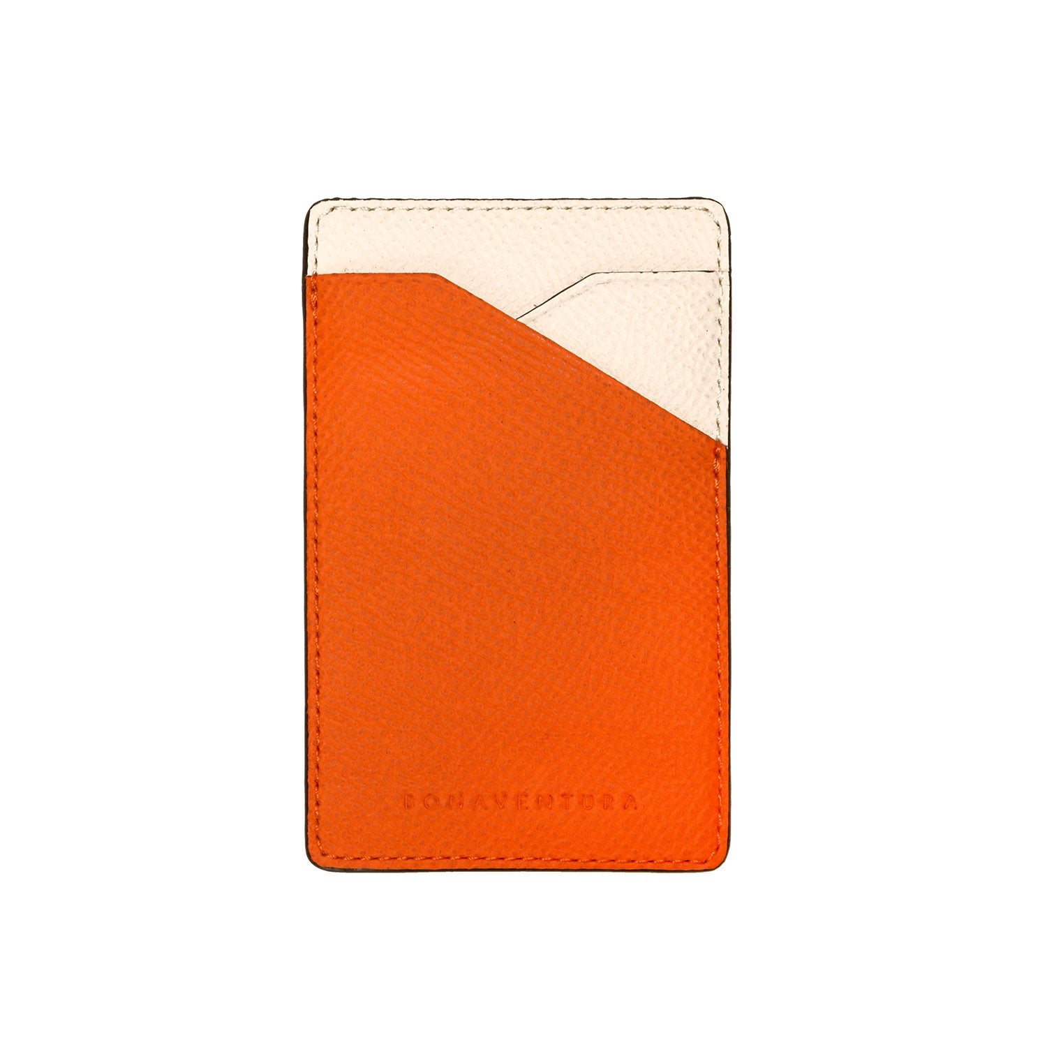 Detachable Card Slot Nobile Leather (Orange × White)