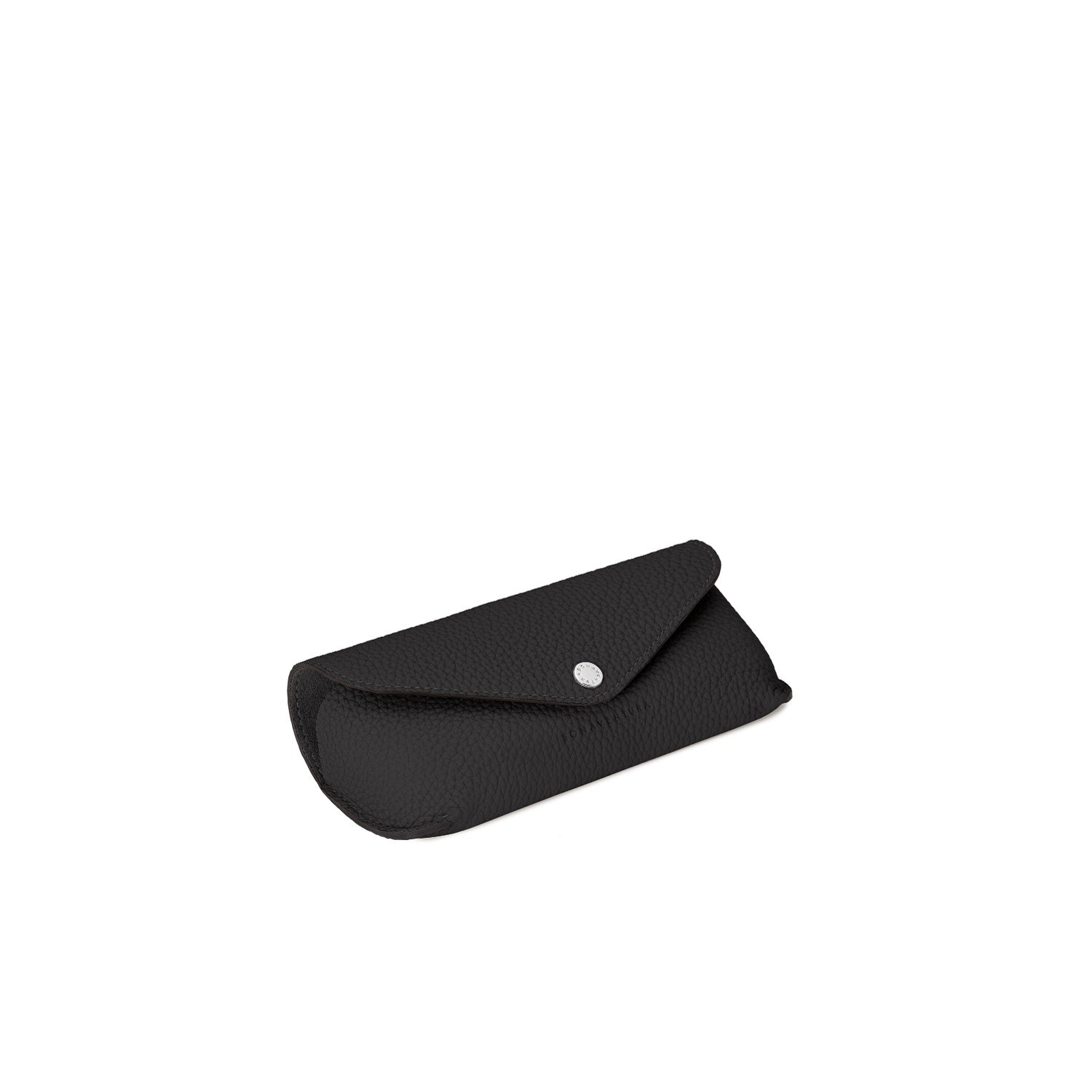 Flap Eyeglass Case Shrink Leather (Black)