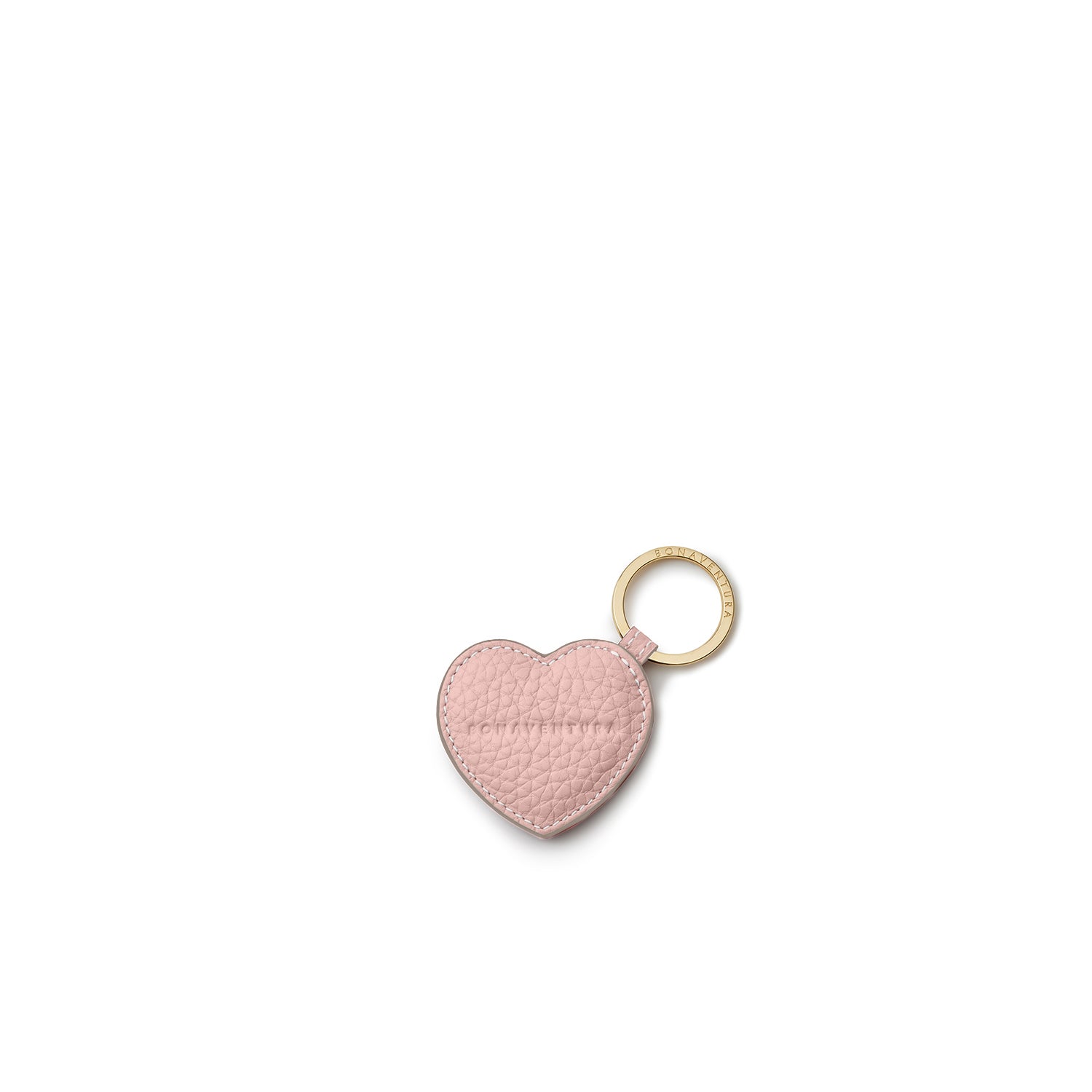 Heart Keychain Shrink Leather (Sakura Pink (Etoupe edge paint))