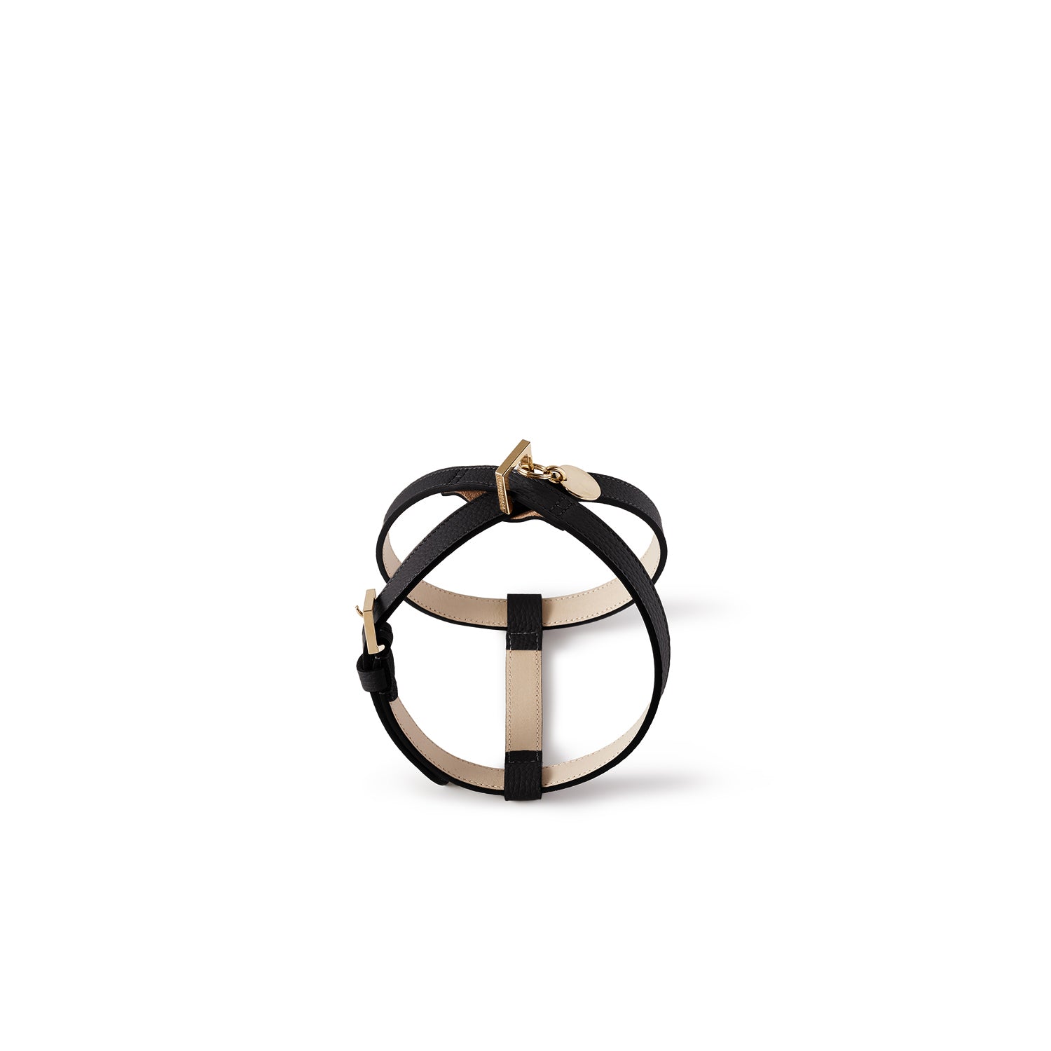 BONAVENTURA × FRIDA Firenze Harness for Pets Shrink Leather (Black - 30)