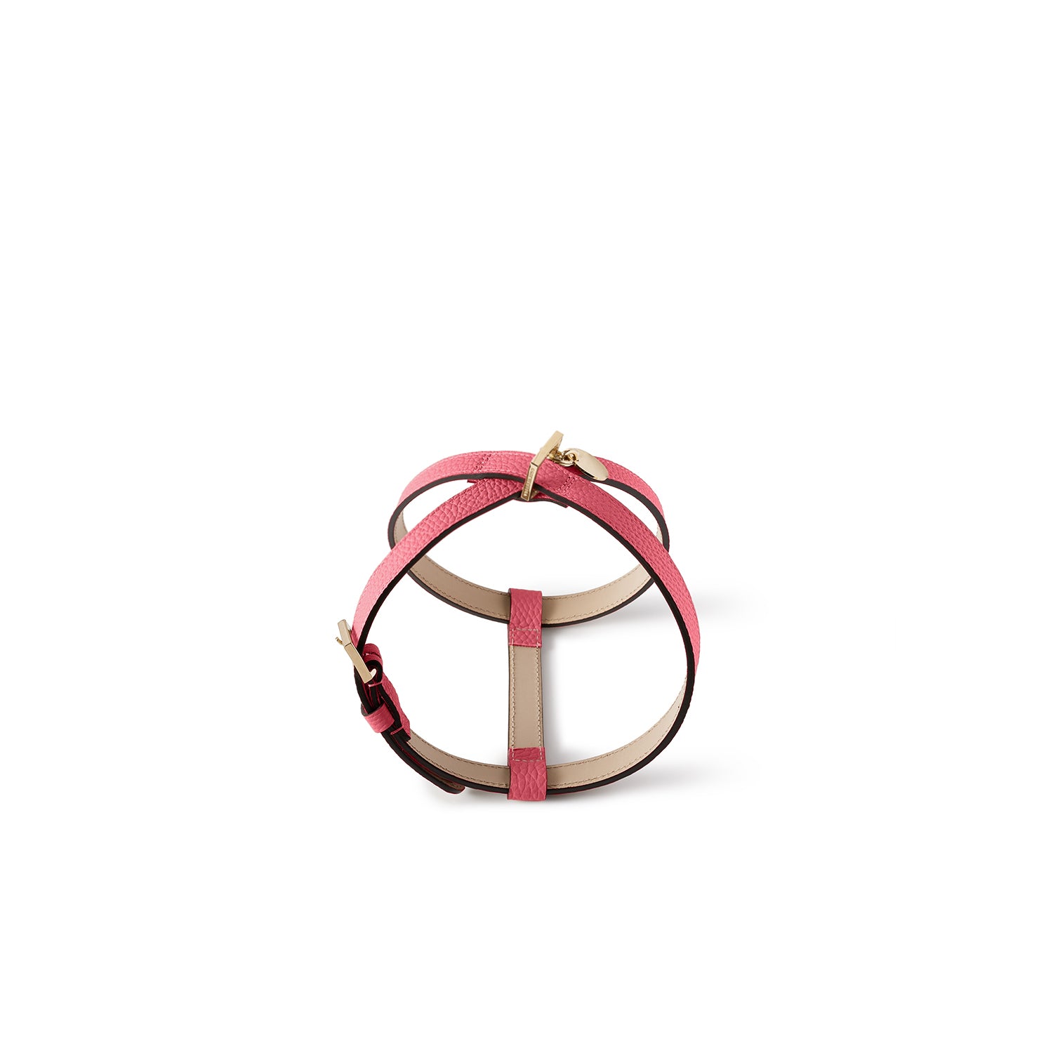 BONAVENTURA × FRIDA Firenze Harness for Pets Shrink Leather (Azalee Pink - 35)