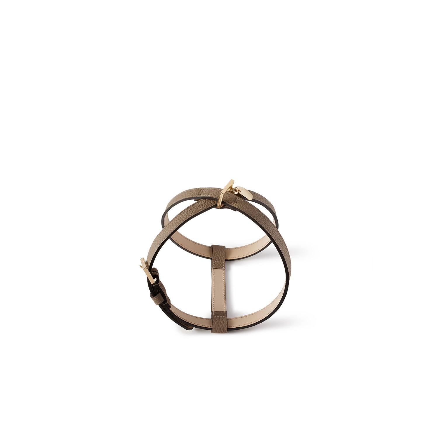 BONAVENTURA × FRIDA Firenze Harness for Pets Shrink Leather (Etoupe - 35)