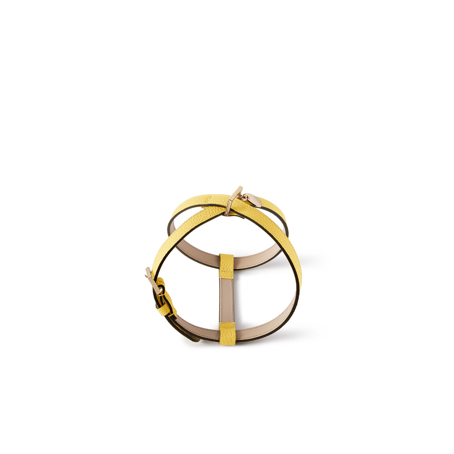 BONAVENTURA × FRIDA Firenze Harness for Pets Shrink Leather (Yellow - 35)