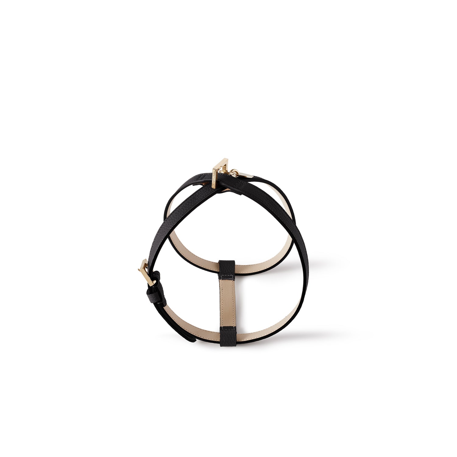 BONAVENTURA × FRIDA Firenze Harness for Pets Shrink Leather (Black - 40)