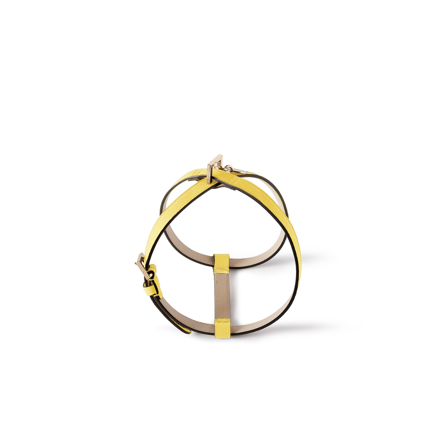 BONAVENTURA × FRIDA Firenze Harness for Pets Shrink Leather (Yellow - 40)