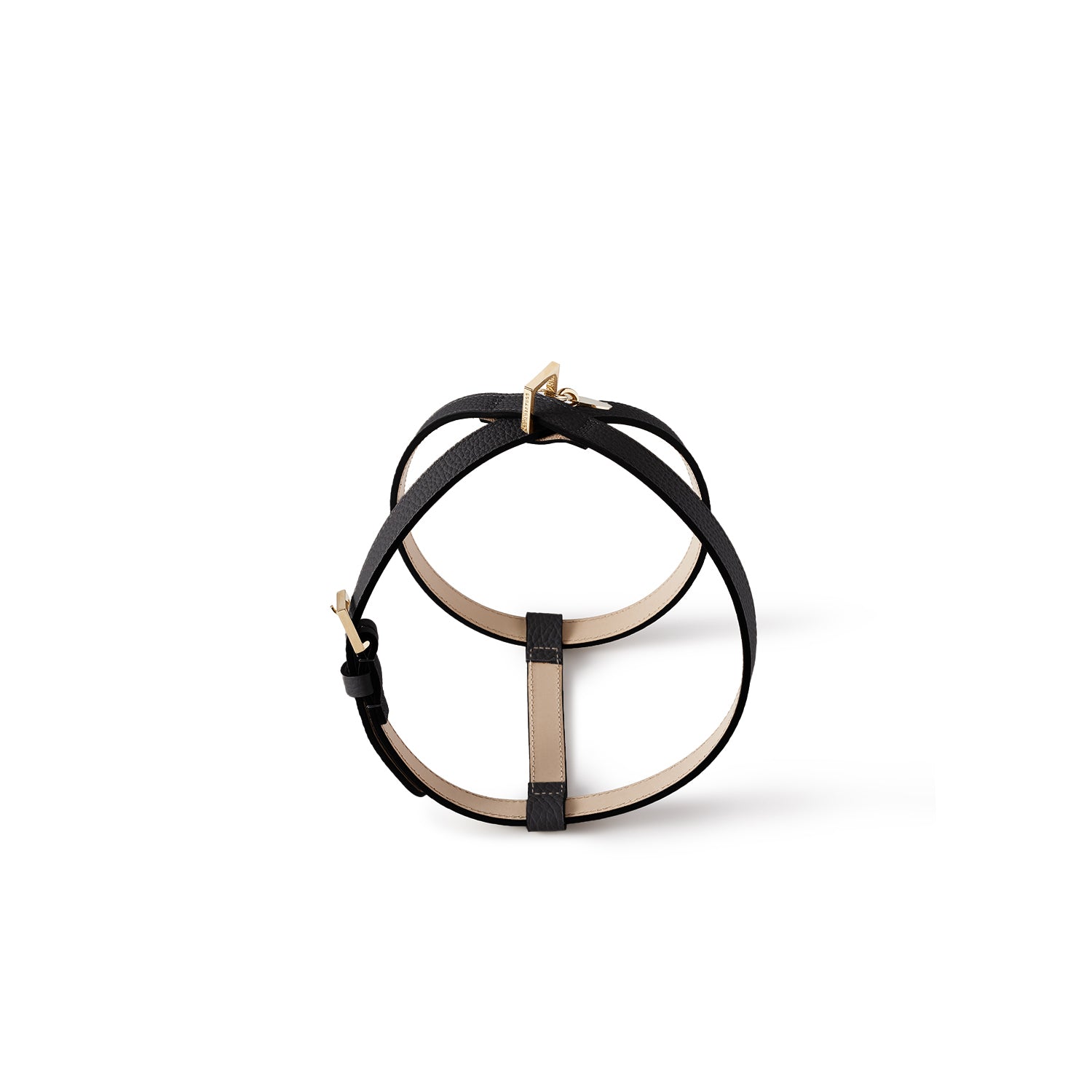 BONAVENTURA × FRIDA Firenze Harness for Pets Shrink Leather (Black - 45)