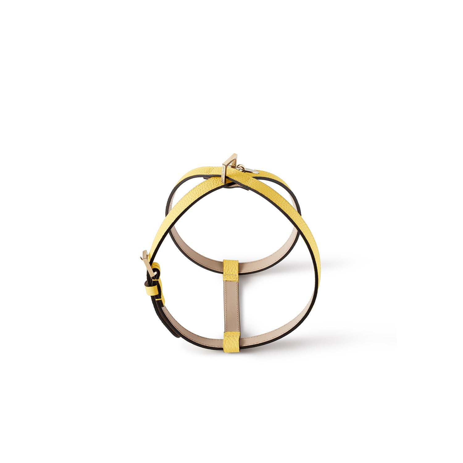 BONAVENTURA × FRIDA Firenze Harness for Pets Shrink Leather (Yellow - 45)