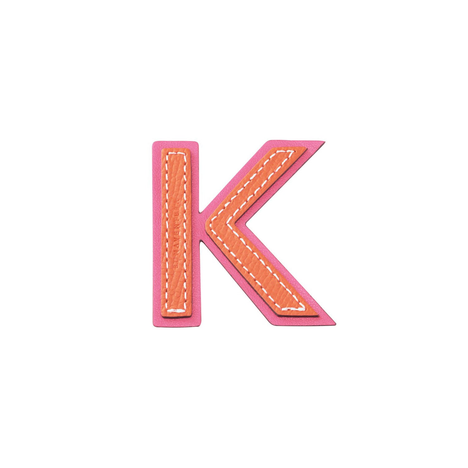 Initial Letter (Orange × Fuchsia Pink - K)