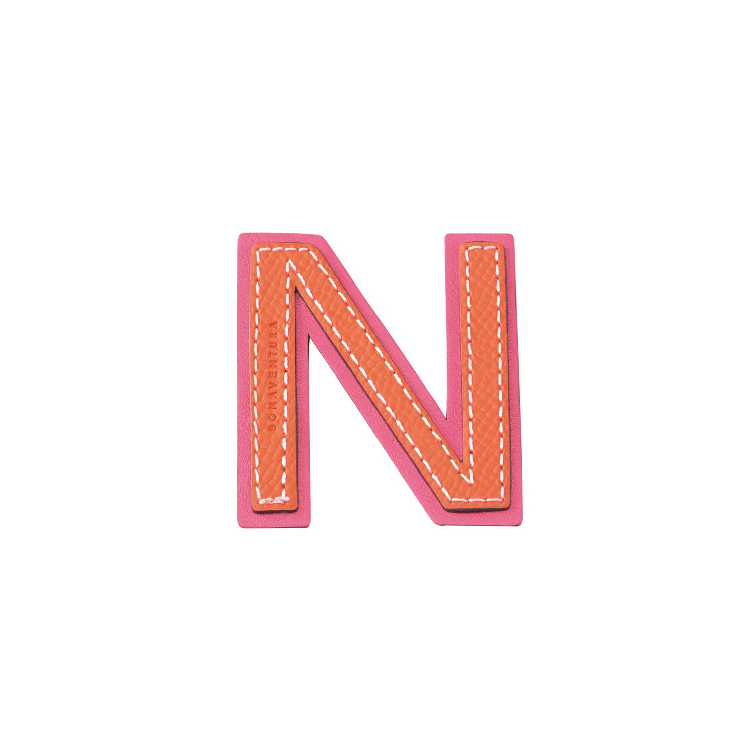 Initial Letter (Orange × Fuchsia Pink - N)