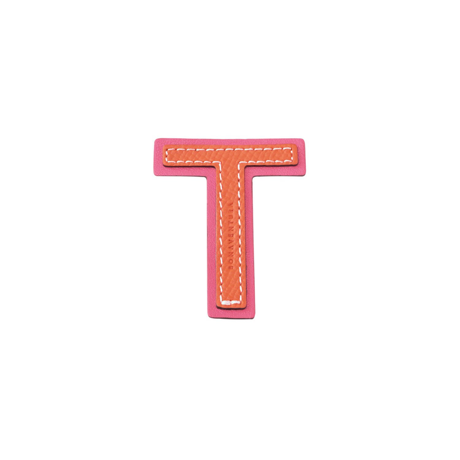 Initial Letter (Orange × Fuchsia Pink - T)