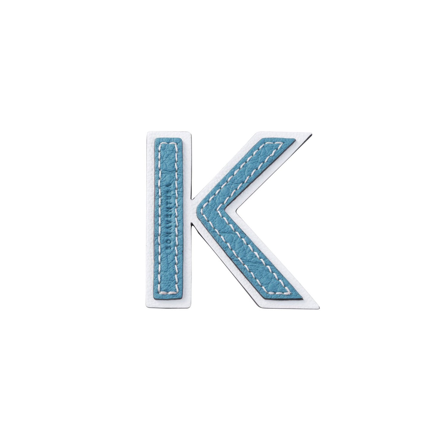 Initial Letter (Blue Cyan × White - K)