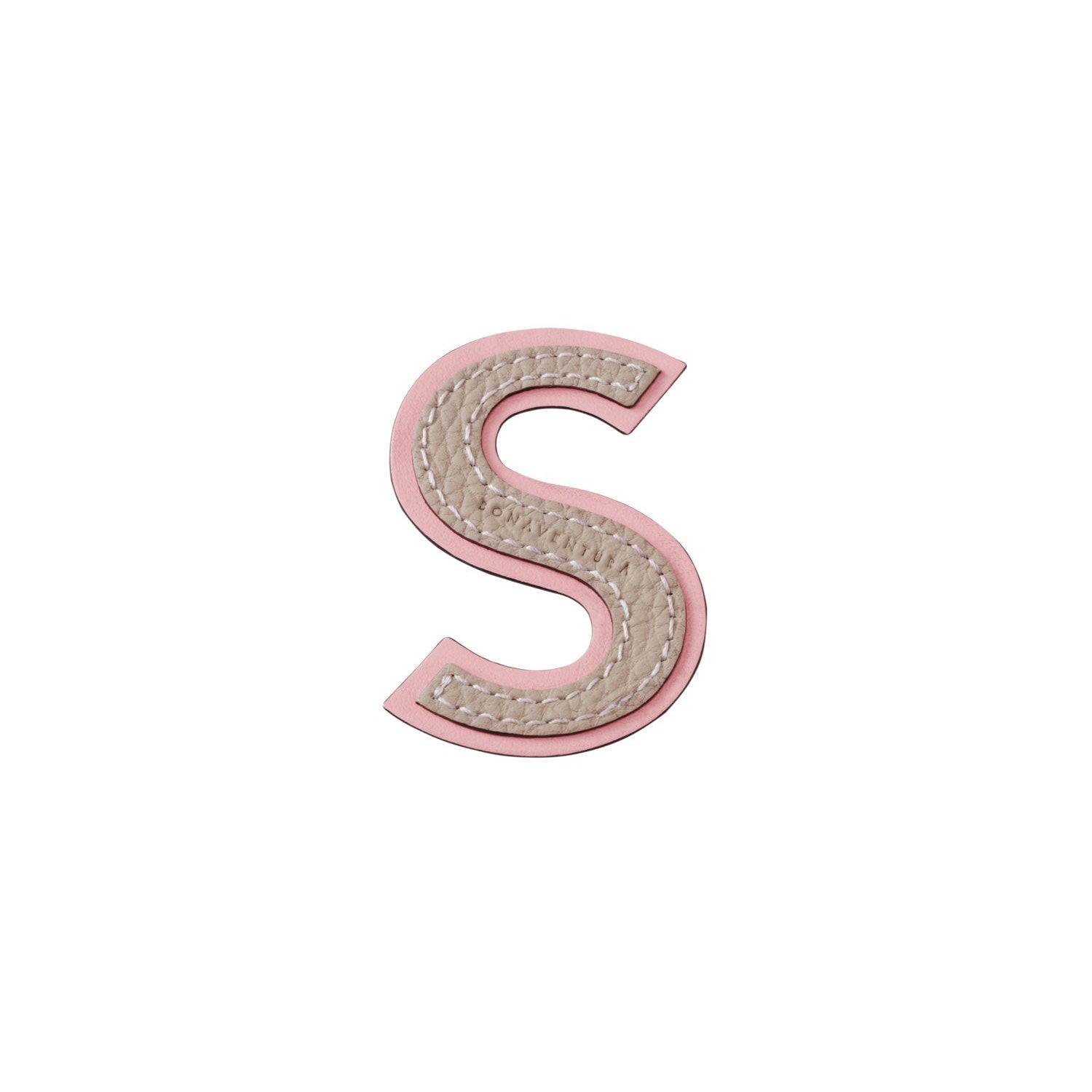 Initial Letter (Greige × Baby Pink - S)