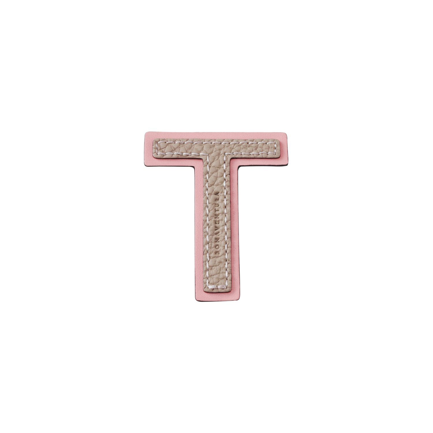 Initial Letter (Greige × Baby Pink - T)