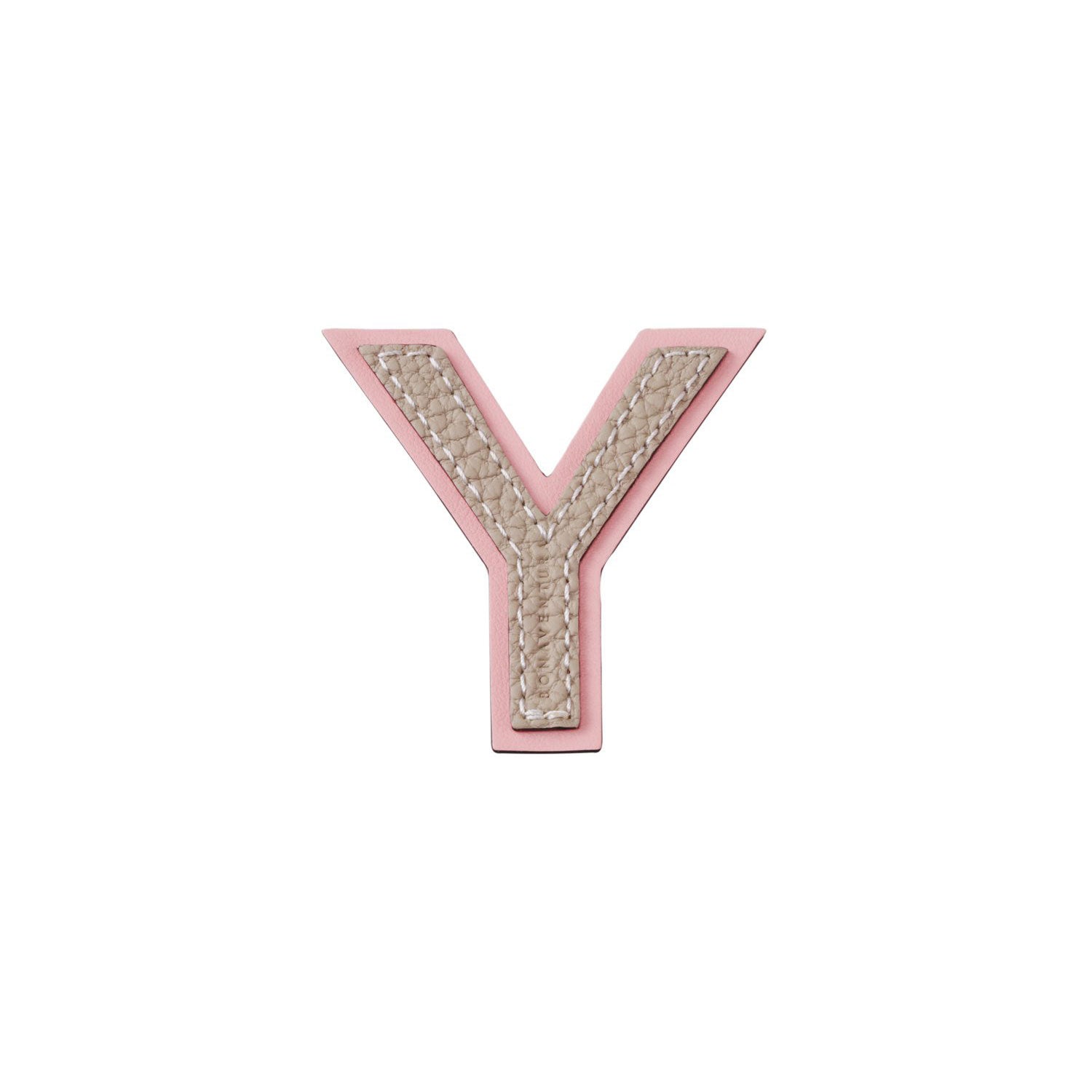 Initial Letter (Greige × Baby Pink - Y)
