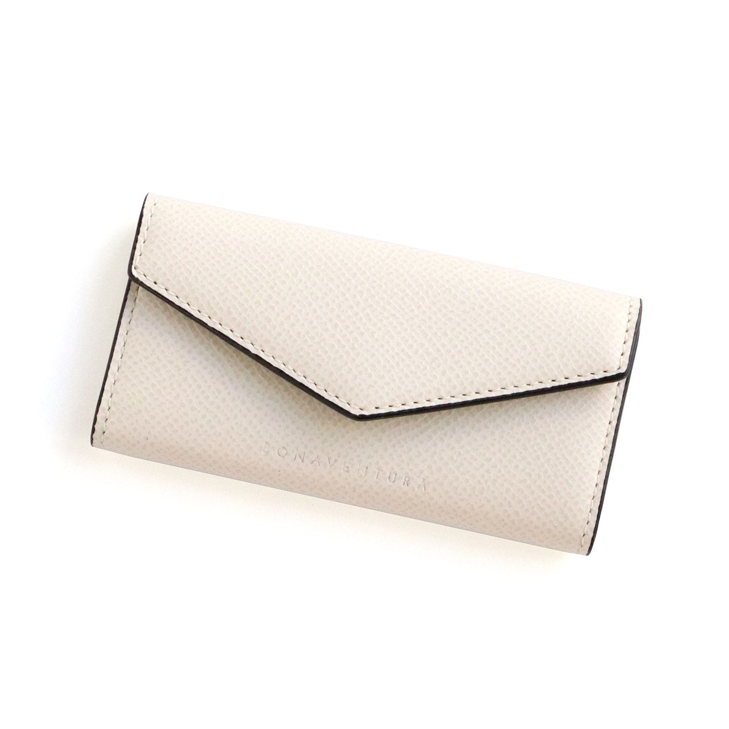 Slim Key Case Nobile Leather (White × Black)