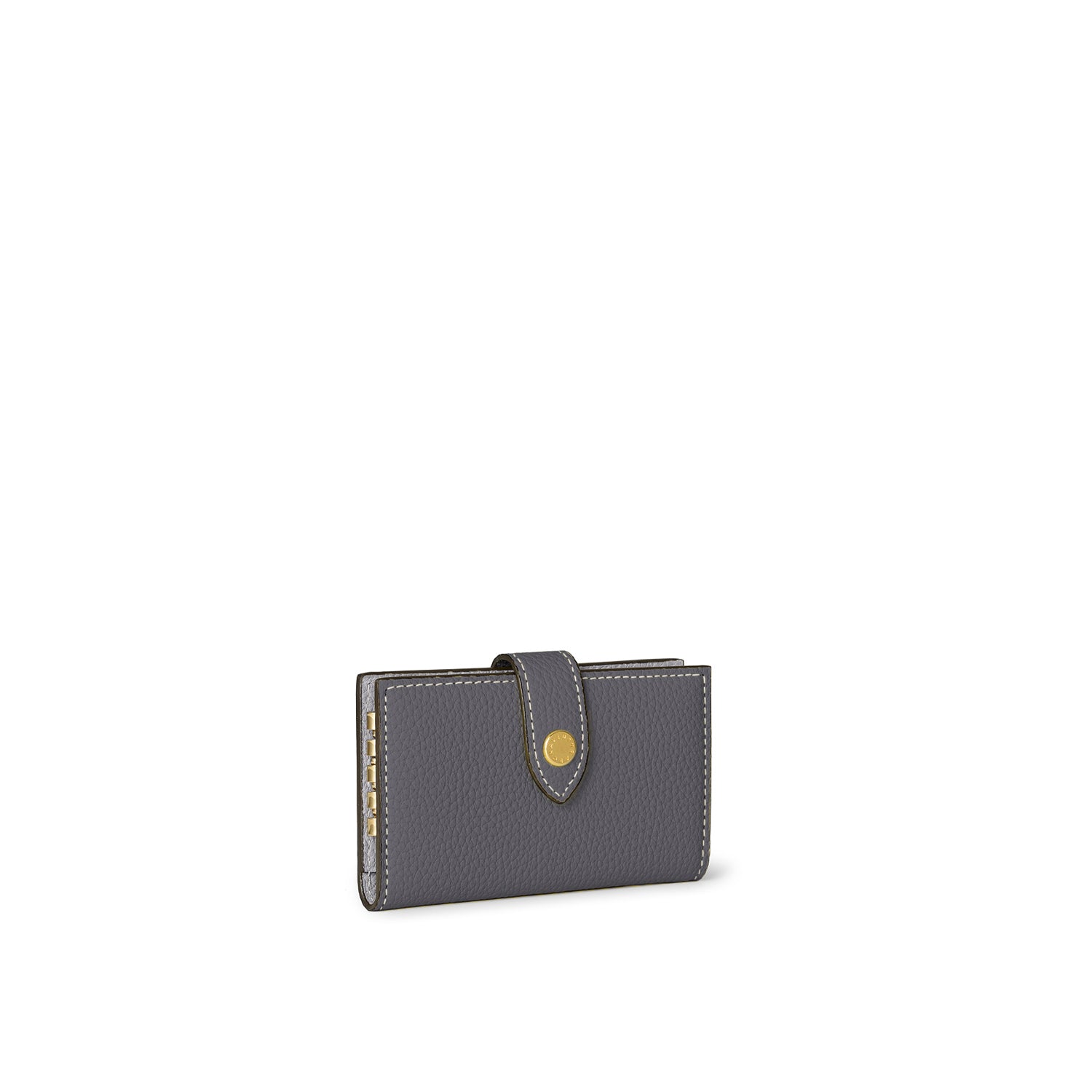 Belted Key Case Shrink Leather (Charcoal Gray × True Gray)