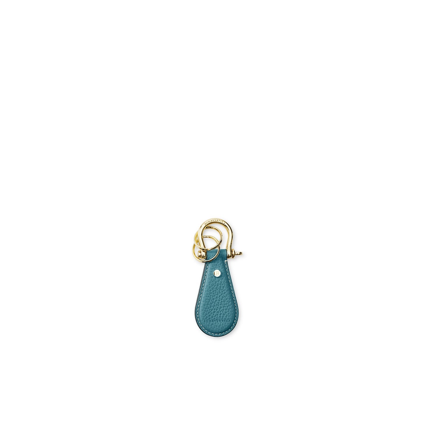 Shackle Key Holder Shrink Leather (Blue Cyan)