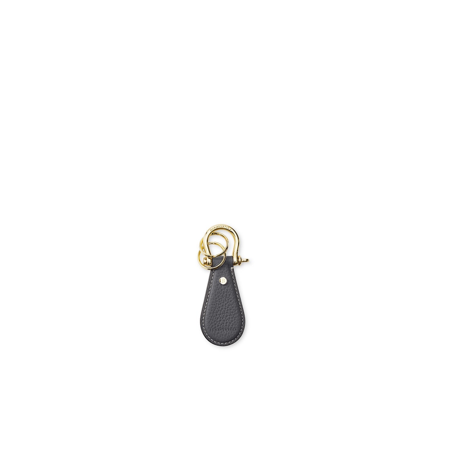 Shackle Key Holder Shrink Leather (Charcoal Gray)