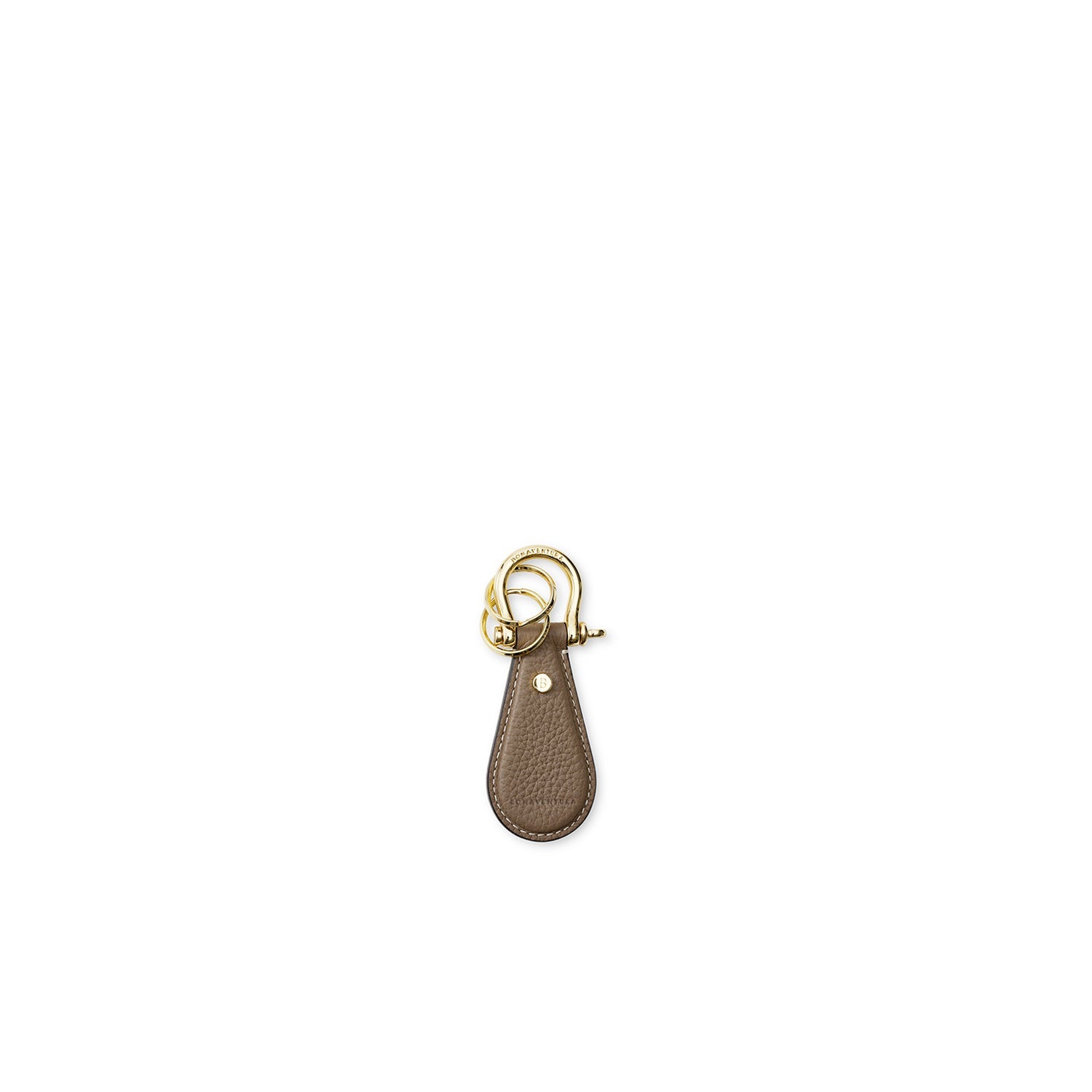 Shackle Key Holder Shrink Leather (Etoupe)