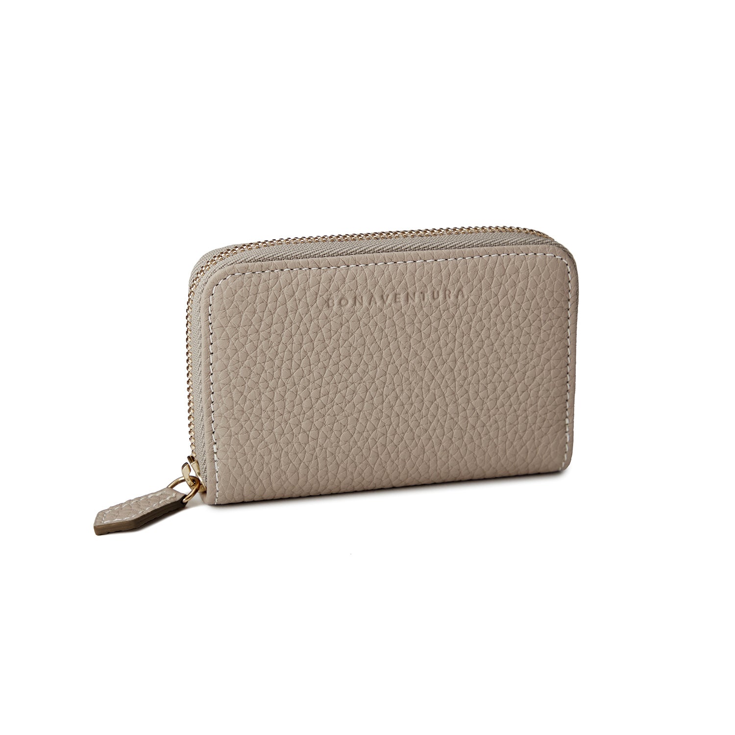 Smart Key Case Shrink Leather (Greige × Baby Pink)