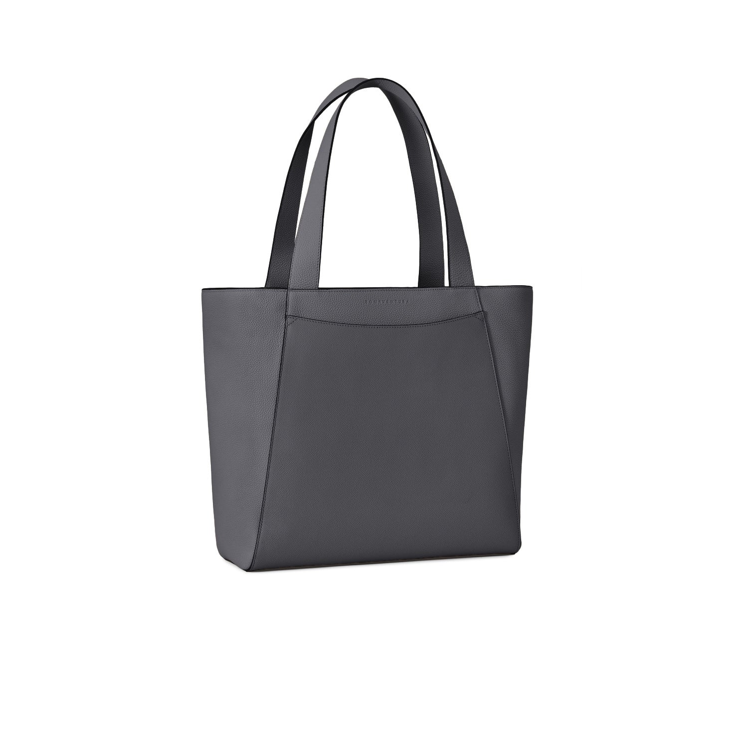 Manuel Tote Bag Shrink Leather (Charcoal Gray)