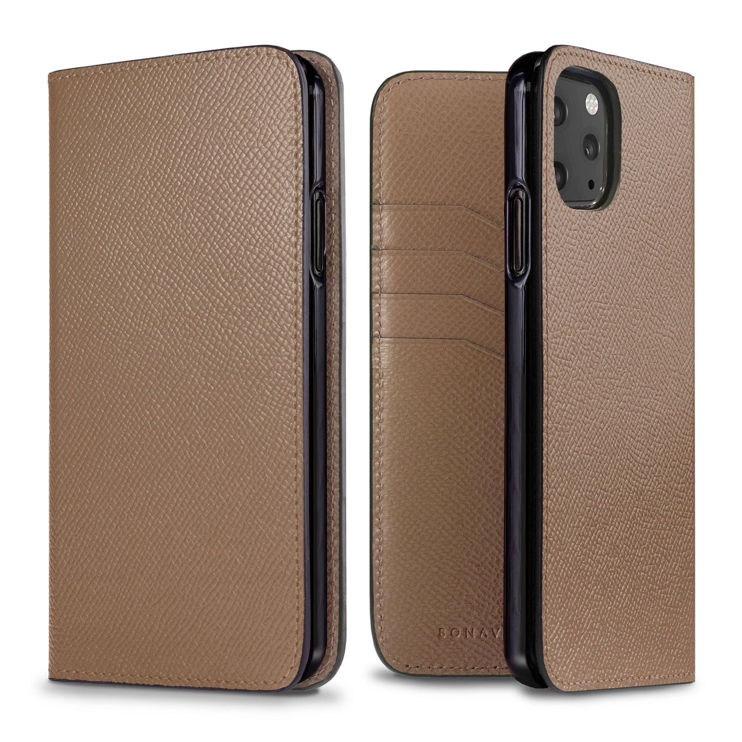 iPhone 11 Pro Max Diary Case Nobile Leather (Etoupe)