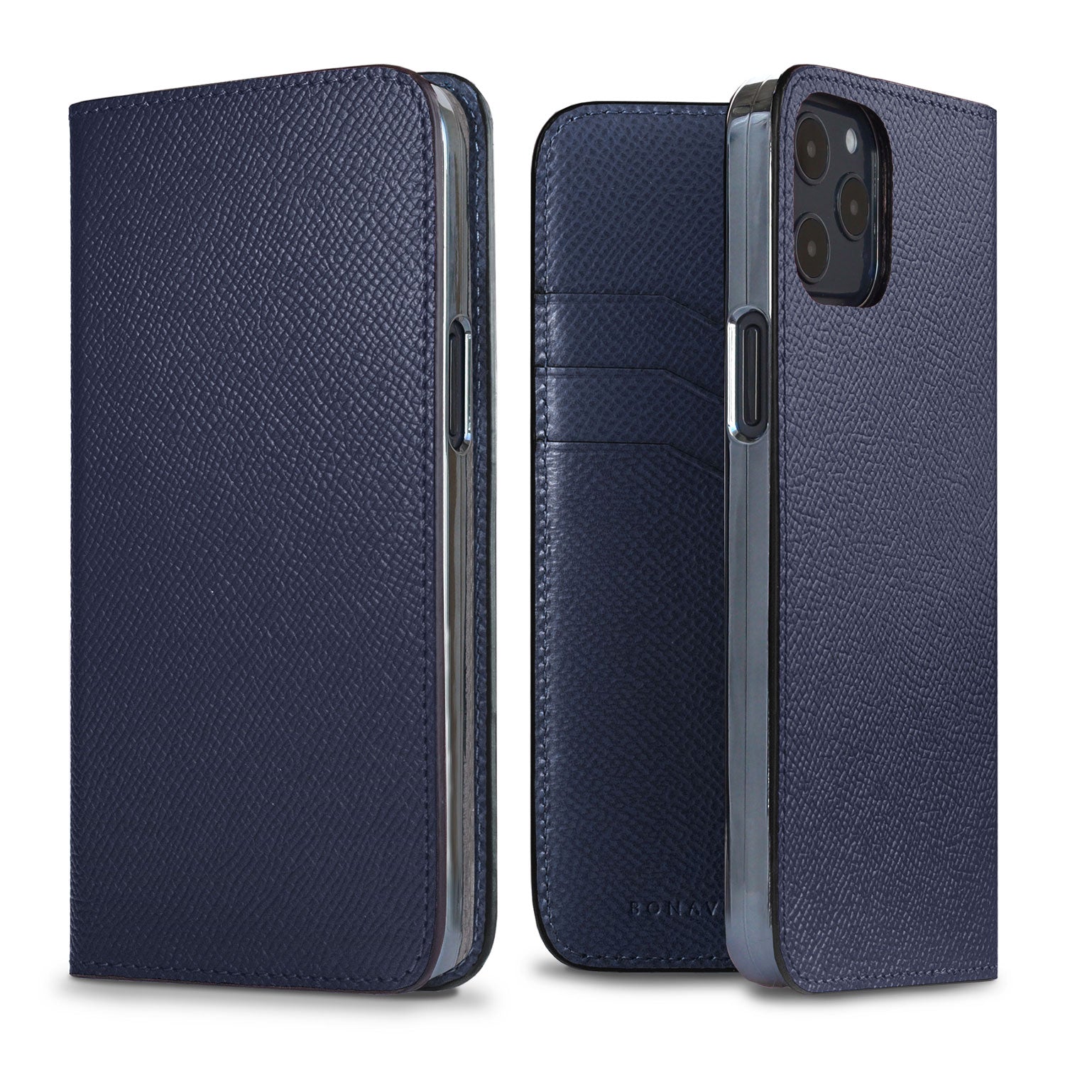 iPhone 12 / 12 Pro Diary Case Nobile Leather (Navy)