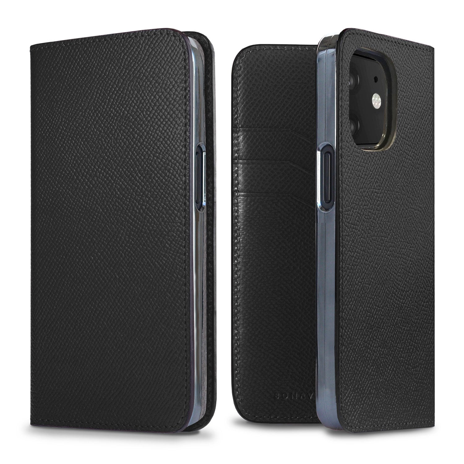 iPhone 12 mini Diary Case Nobile Leather (Black)