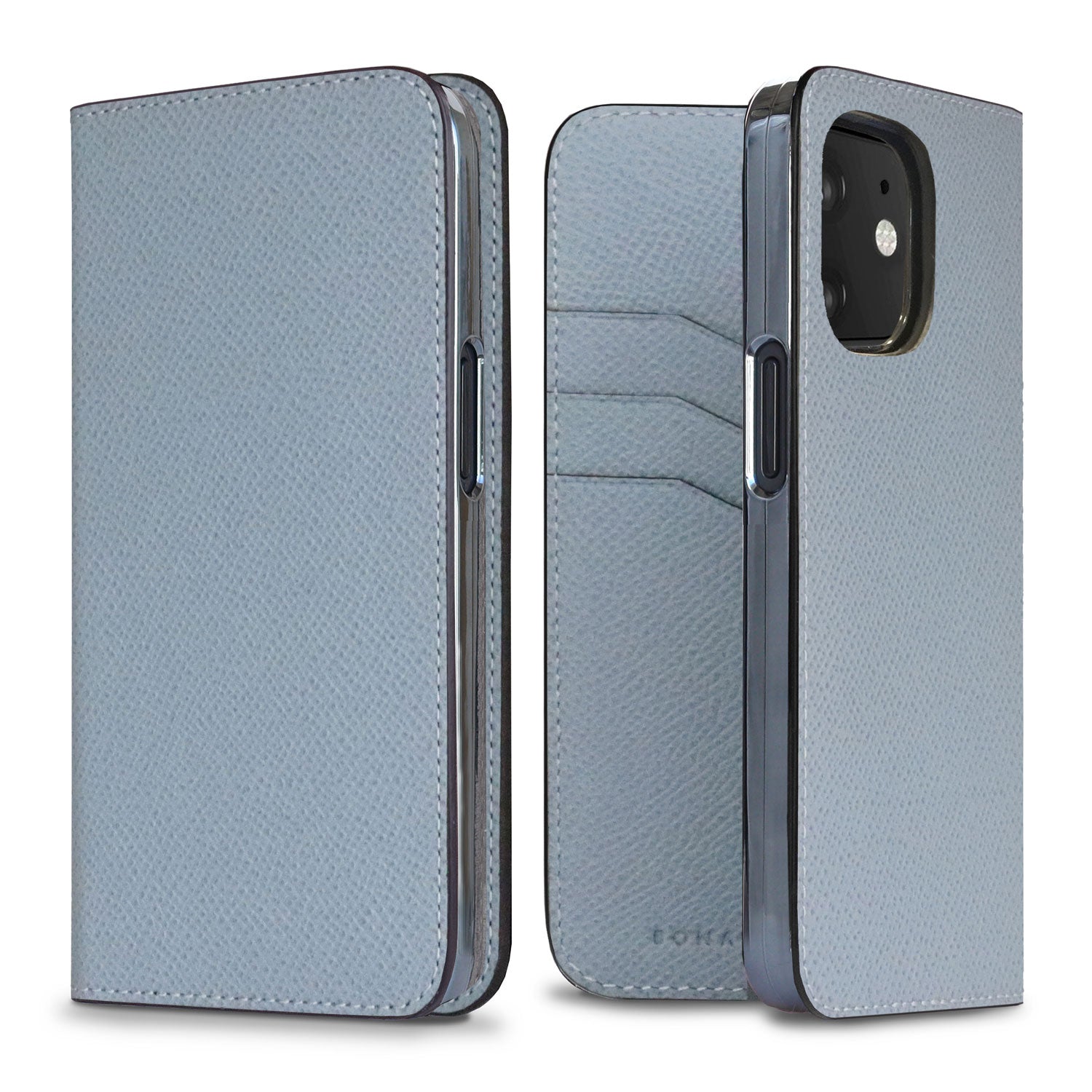iPhone 12 mini Diary Case Nobile Leather (Blue Lin)