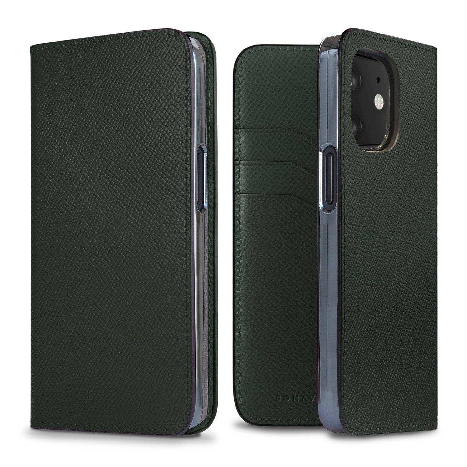 iPhone 12 mini Diary Case Nobile Leather (Malachite Green)