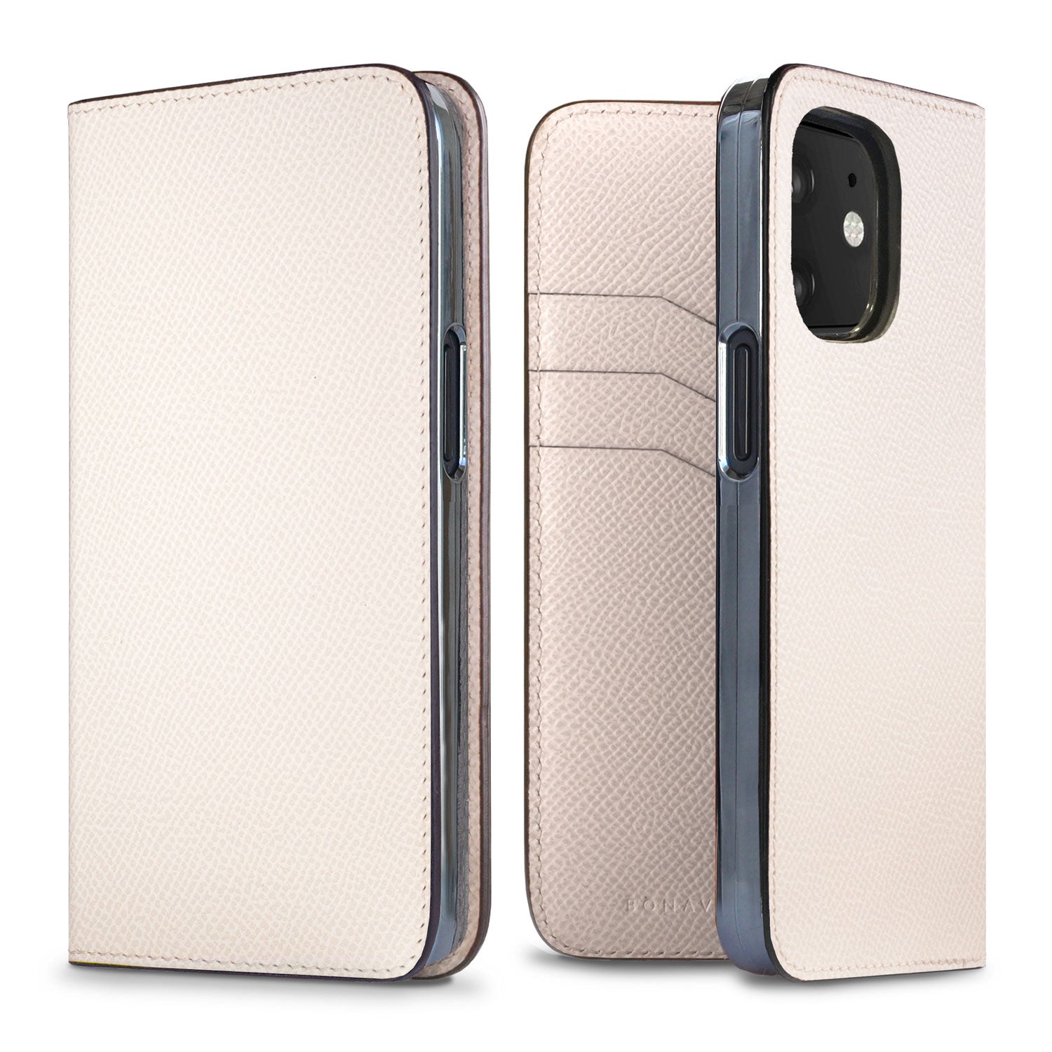 iPhone 12 mini Diary Case Nobile Leather (White)