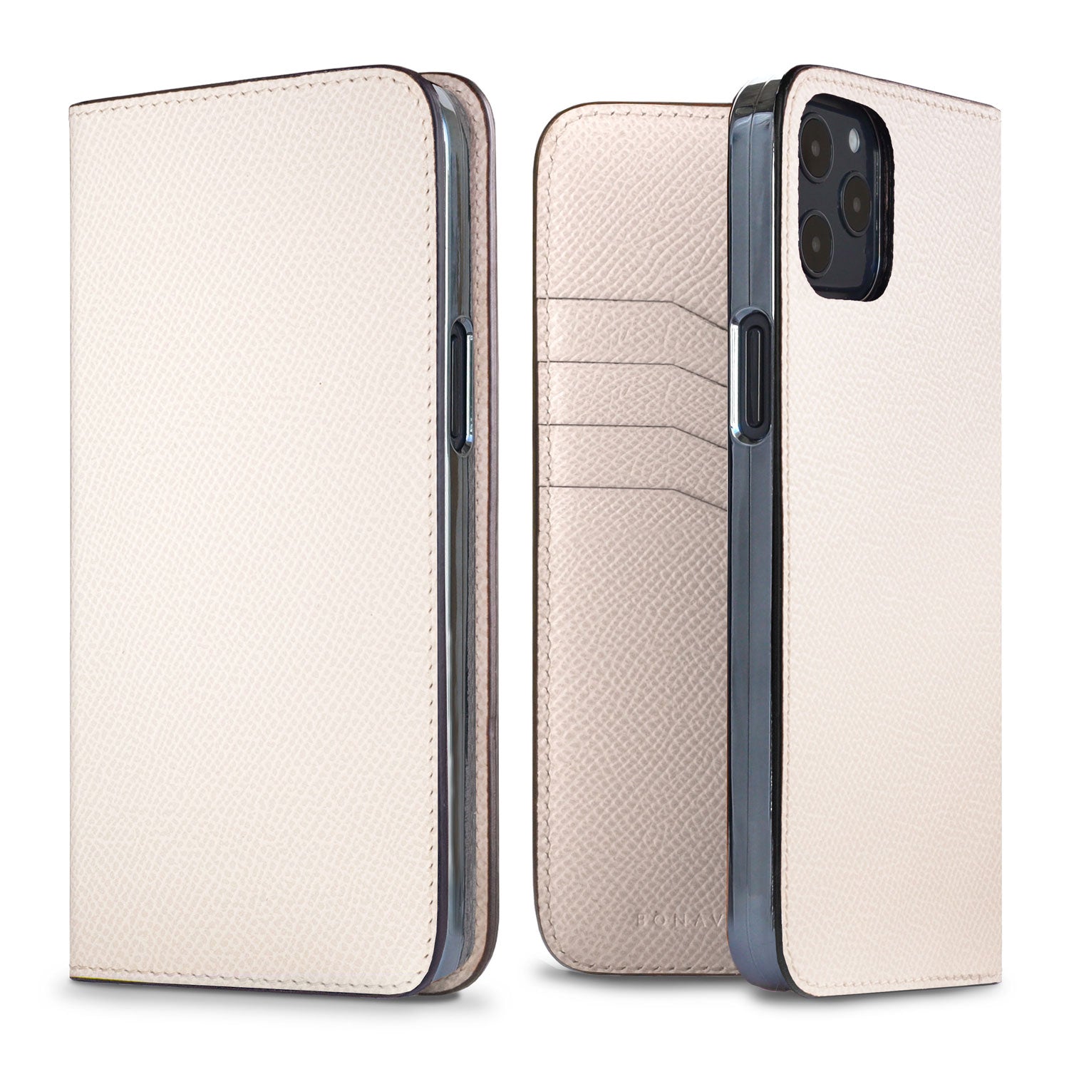 iPhone 12 Pro Max Diary Case Nobile Leather (White)