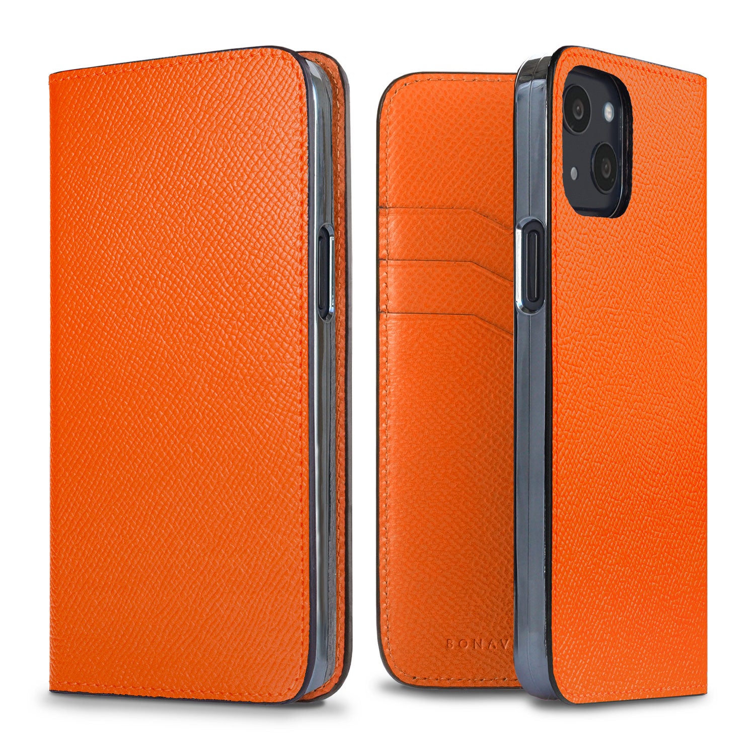iPhone 13 Diary Case Nobile Leather (Orange)