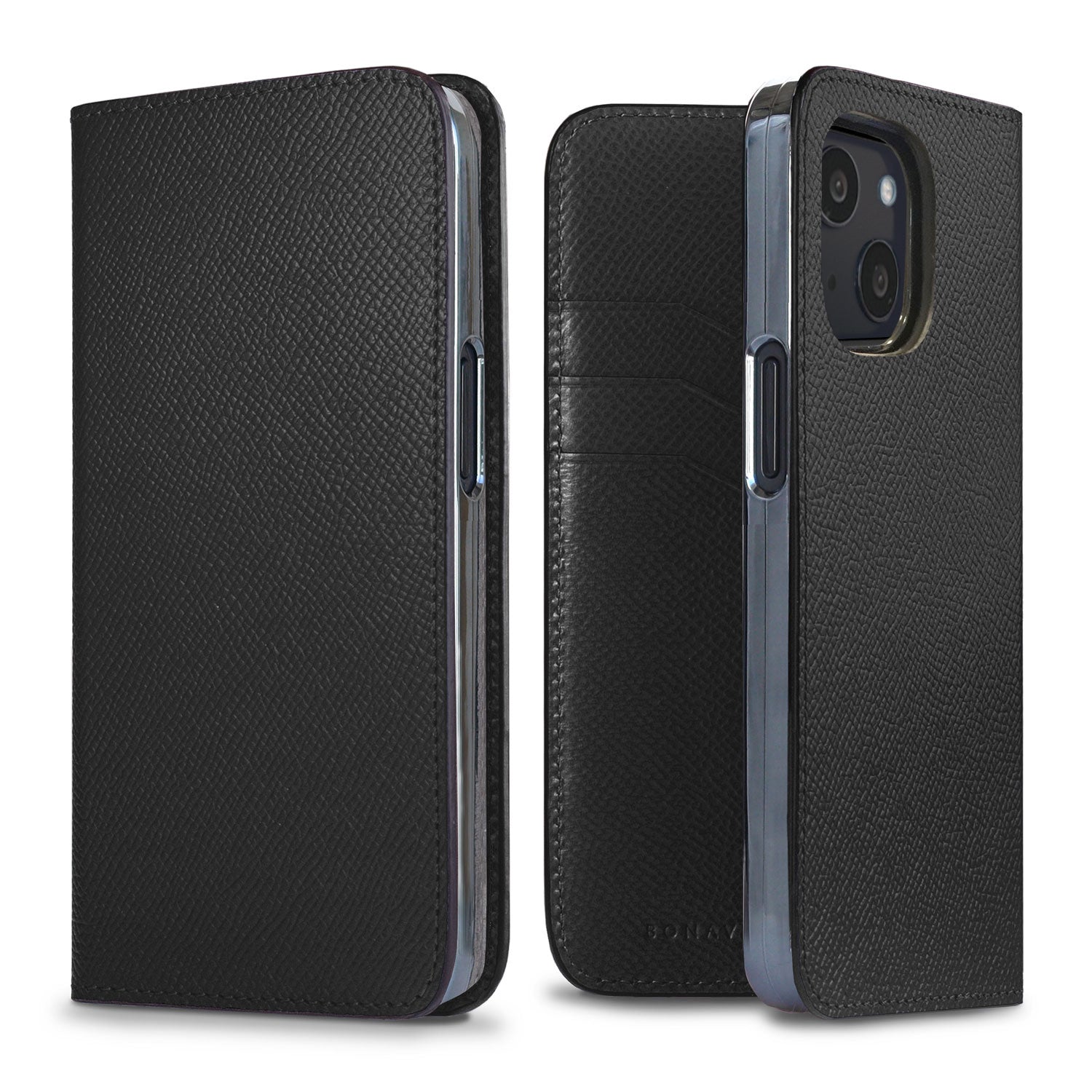 iPhone 13 mini Diary Case Nobile Leather (Black)
