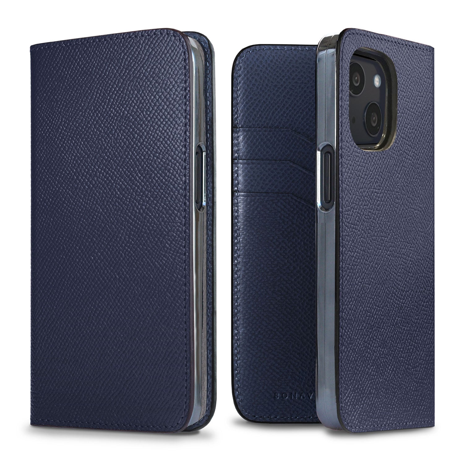iPhone 13 mini Diary Case Nobile Leather (Navy)