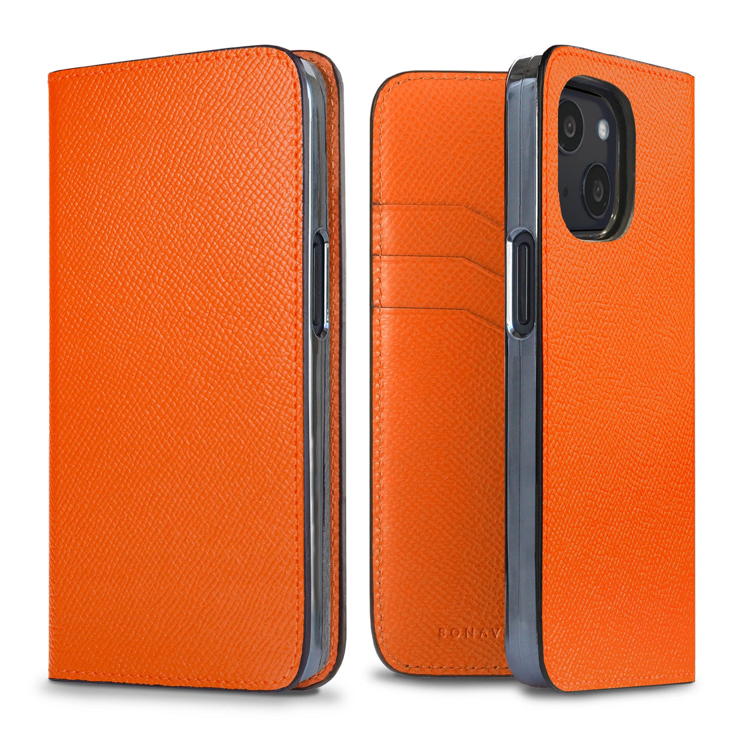 iPhone 13 mini Diary Case Nobile Leather (Orange)