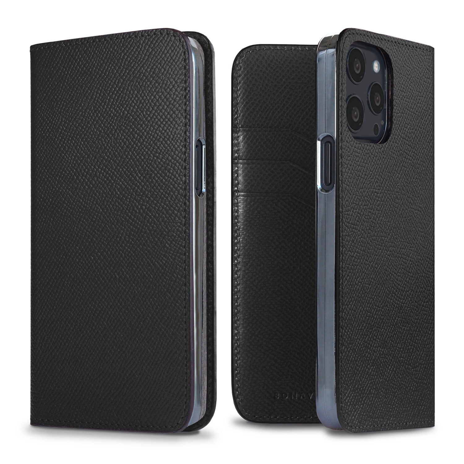 iPhone 13 Pro Diary Case Nobile Leather (Black)